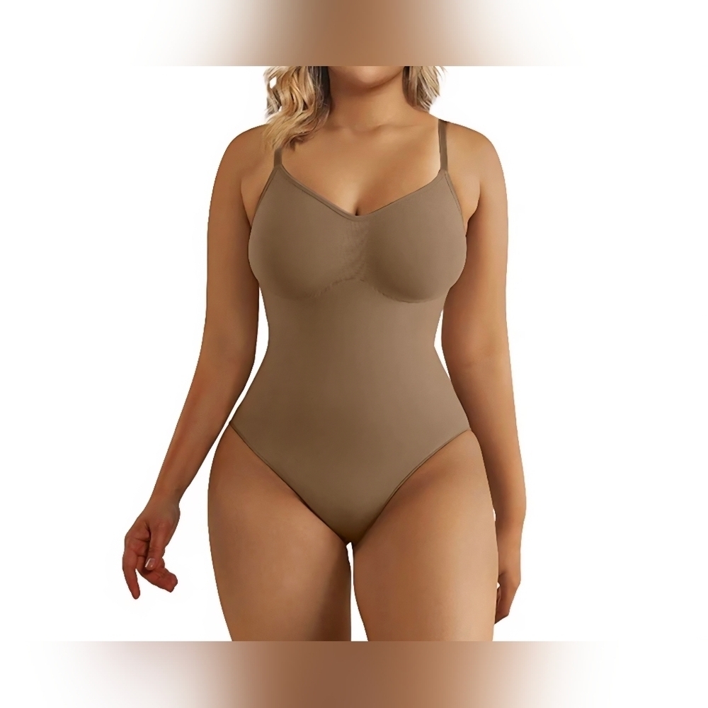 SHAPERX Tummy Control Shapewear djustable Straps Seamless Thong Body Shaper #753